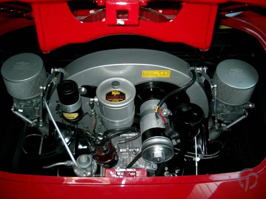 Der Motor: Von 1500 ccm mit 55 PS über 1600 ccm mit 75 PS Super bis hin zum Carrera Speedster mit über 100 PS
