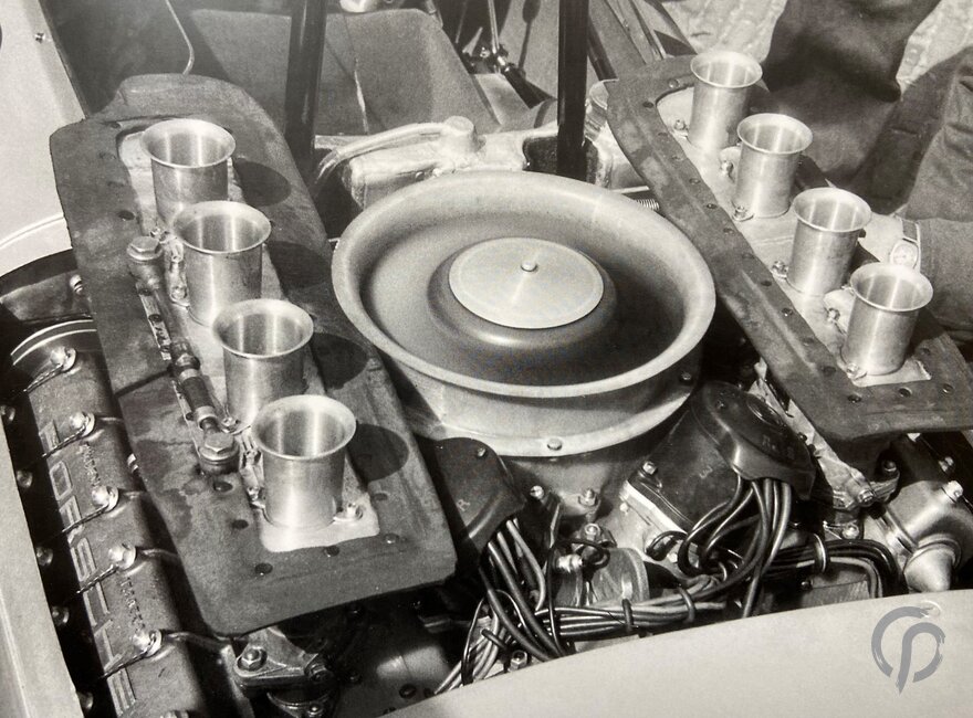 Der Motor vom Typ 753. Die Ventilsteuerung war auf hohe Drehzahlen ausgelegt. Parallel dazu entstand der Motortyp 771 mit mehr Hubraum.