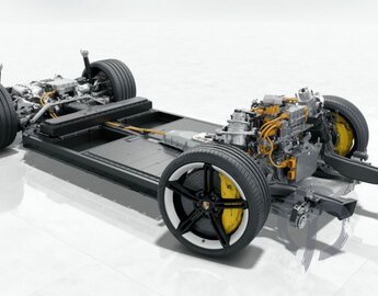 Rolling Chassis Porsche Taycan Turbo S